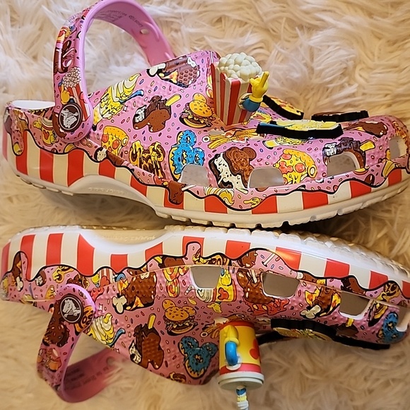 Crocs Disney Pink Cartoon Clogs with Charms - Picture 5 of 13